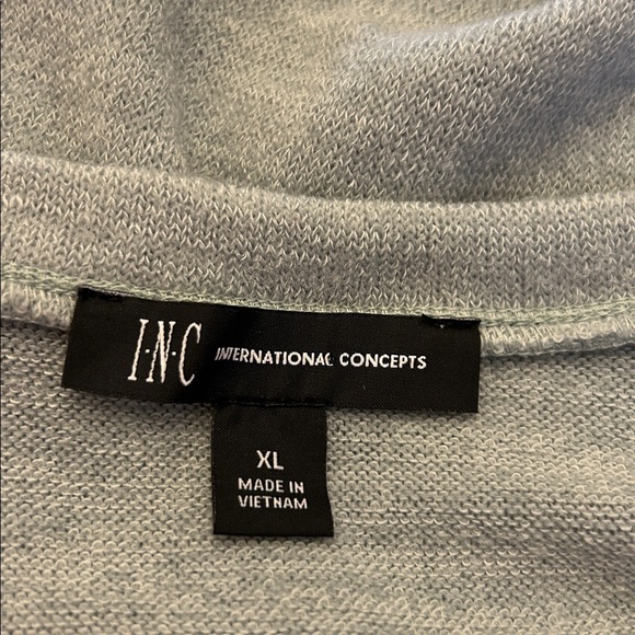 INC International Concepts pale green tie waist sweater Size XL EUC - Picture 6 of 8